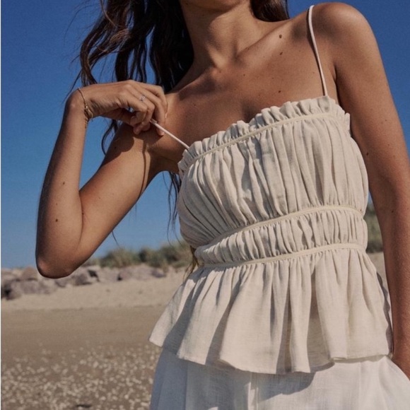 Zara Rustic Strap Nude Top - Picture 3 of 3